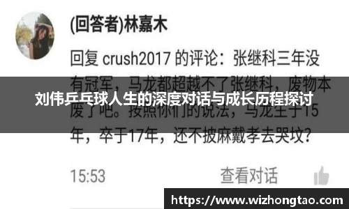 刘伟乒乓球人生的深度对话与成长历程探讨